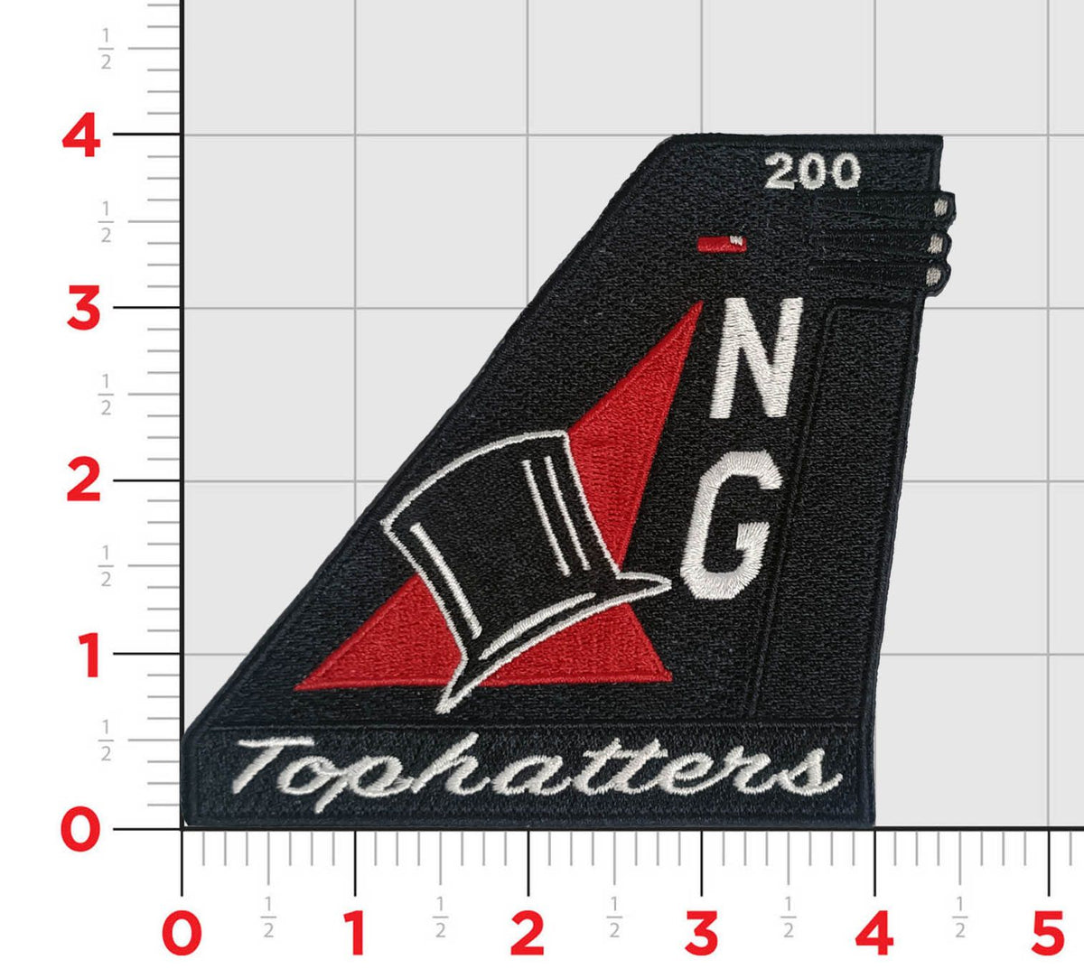 Official VFA-14 Tophatters F/A-18E Tail Flash Patch