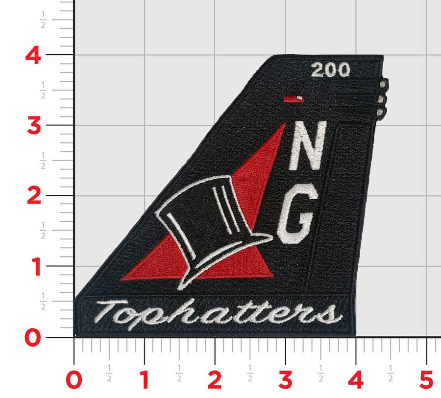 Official VFA-14 Tophatters F/A-18E Tail Flash Patch