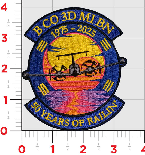 Official US Army B Co 3rd MI Battalion 50th Anniversary Patch