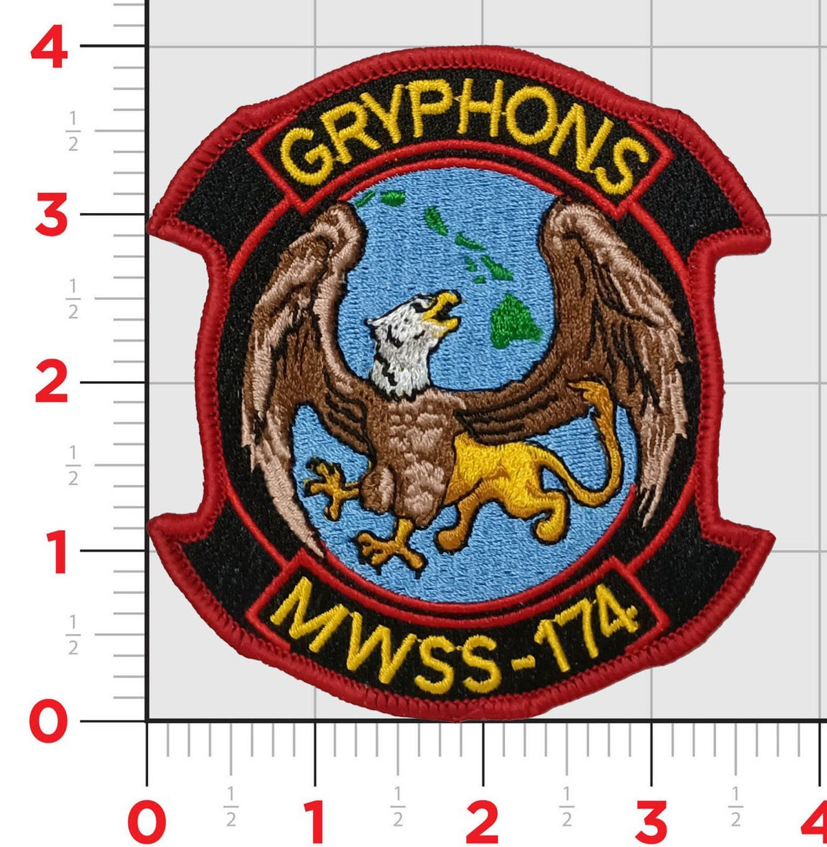 Officially Licensed USMC MWSS-174 Gryphons Patch