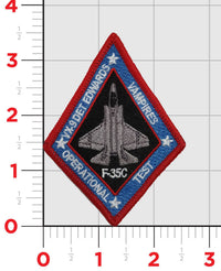 Official VX-9 Det Edwards F-35C Shoulder Patch