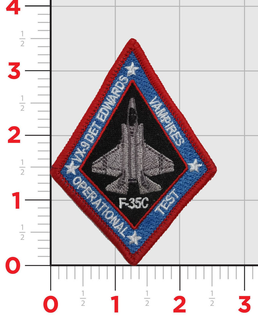 Official VX-9 Det Edwards F-35C Shoulder Patch