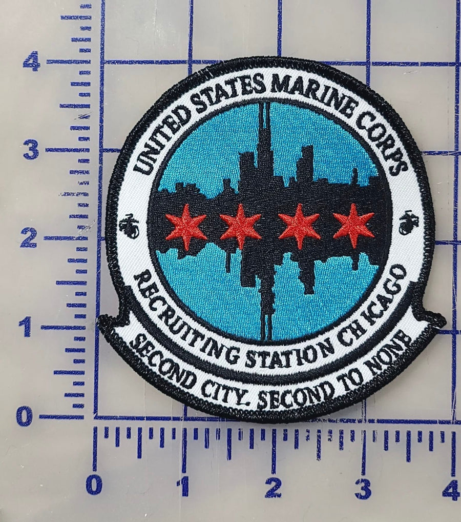 Officially Licensed USMC Recruiting Station Chicago Second City Patch
