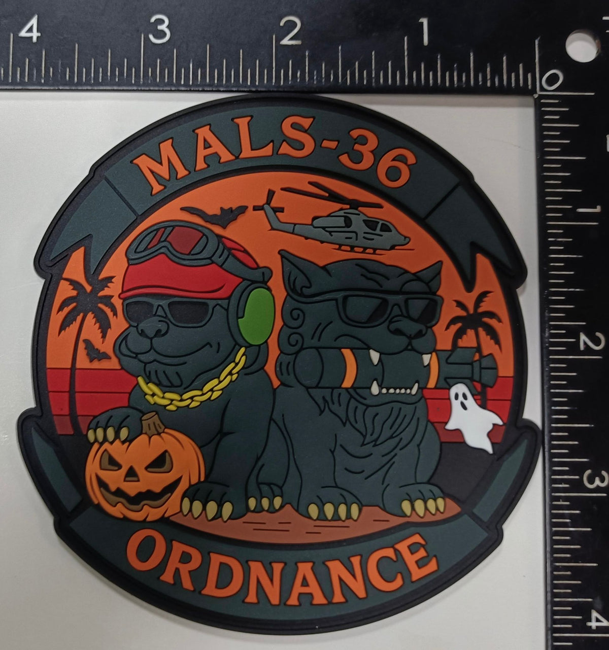 Official MALS-36 Ordnance Halloween PVC Patch