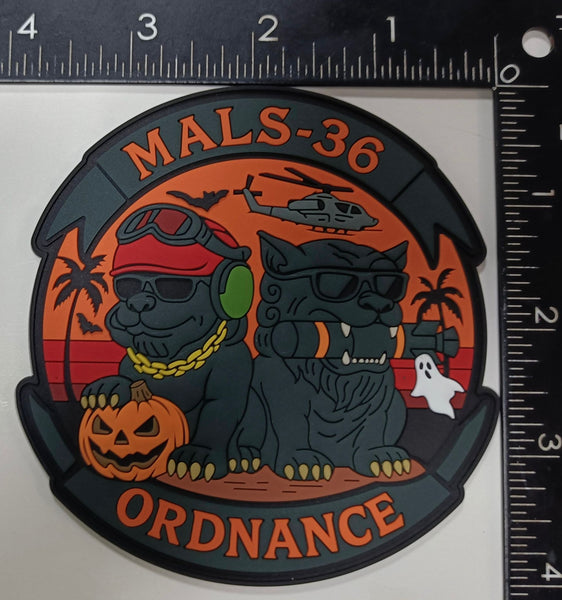 Official MALS-36 Ordnance Halloween PVC Patch