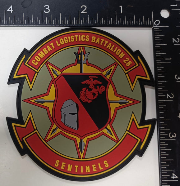 Officially Licensed USMC 26th Combat Logistics Battalion PVC Patch