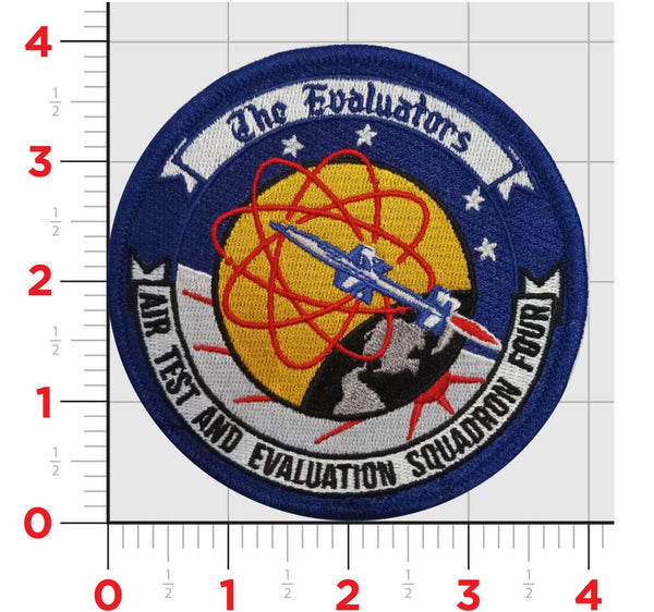 Officially Licensed US Navy VX-4 The Evaluators Squadron Patch