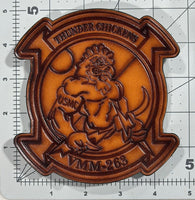 Official VMM-263 Buff Thunderchicken Leather Patch