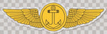 Navy Observer Wings Sticker