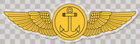 Navy Observer Wings Sticker