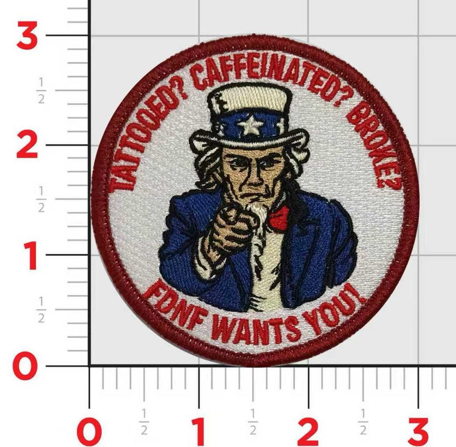 Official VRM-30 Titans FDNF Wants You Shoulder Patch
