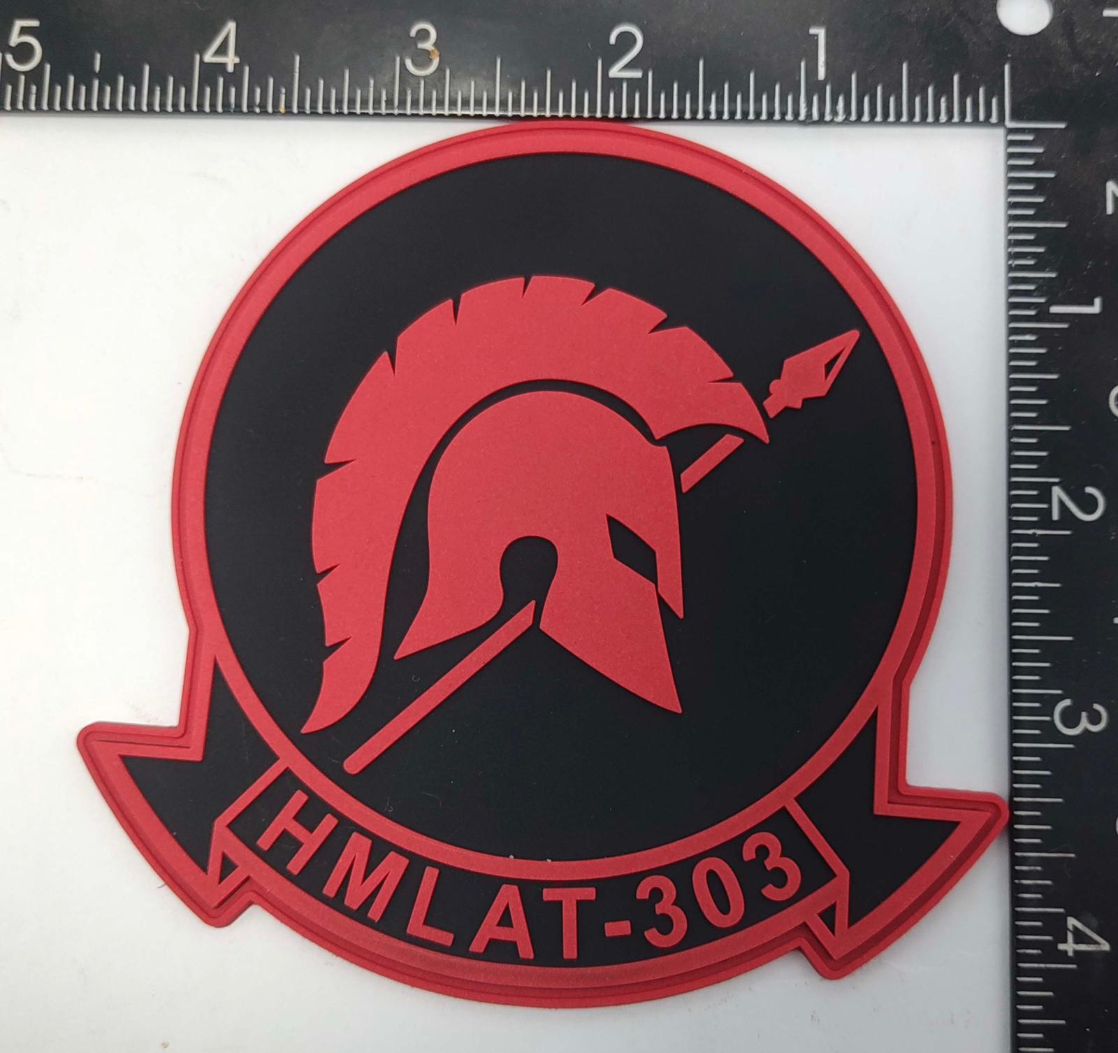 Officially Licensed USMC HMLAT-303 PVC Patches – MarinePatches.com