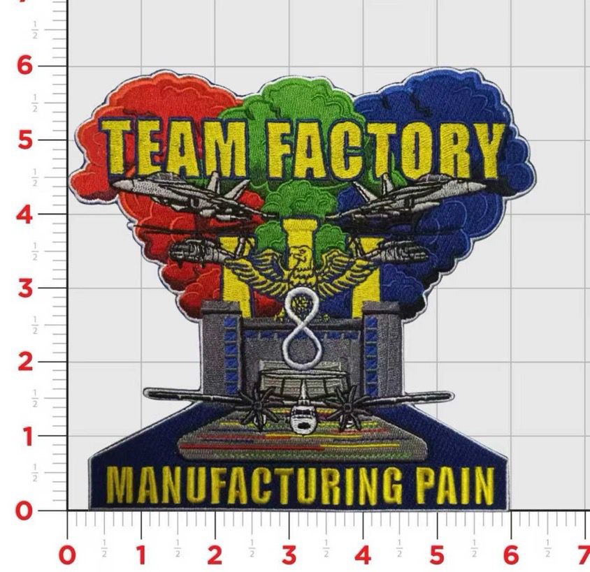Official Carrier Air Wing CVW-8 Pain Factory Patch – MarinePatches.com ...