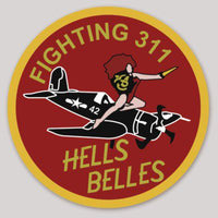 Official VMFA-311 Hells Belles Sticker
