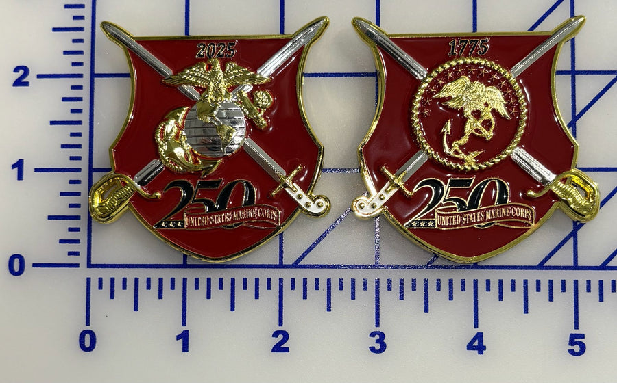 Officially Licensed USMC 250th Anniversary Coin