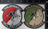 Official US Army B Company 6-6 Cav Pale Riders PVC Patches