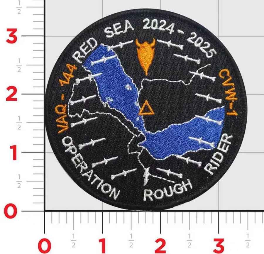 Official VAQ-144 Main Battery Operation Rough Rider Red Sea 2024-2025 Shoulder Patch