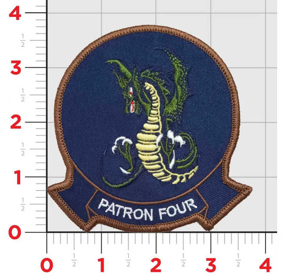 Officially Licensed US Navy VP-4 Skinny Dragons Command Patches