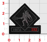 Official VMFA-232 Red Devils Japan Blackout Patches
