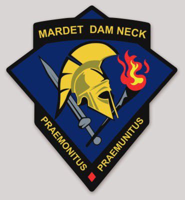 Officially Licensed USMC Marine Detachment Dam Neck Sticker