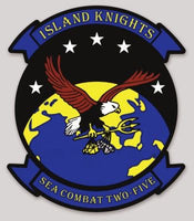 Officially Licensed US Navy HSC-25 Island Knights Sticker