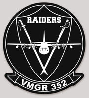 Officially Licensed USMC VMGR-352 Raiders 2025 Squadron Sticker