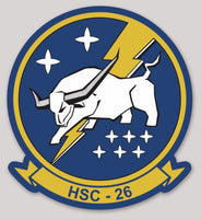 Officially Licensed US Navy HSC-26 Chargers Sticker