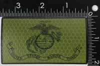 Officially Licensed USMC EGA Flag Reflective Patch And Sticker