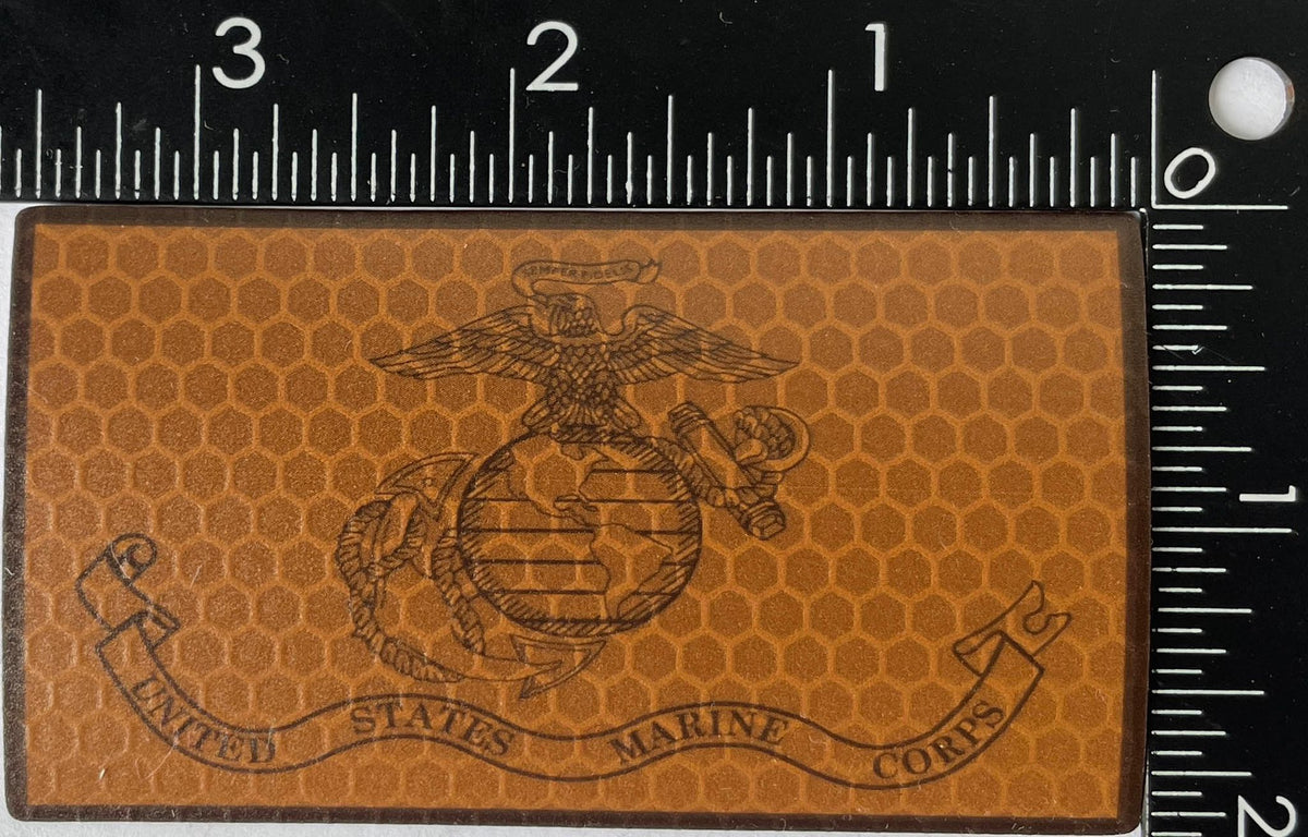 Officially Licensed USMC EGA Flag Reflective Patches and Stickers