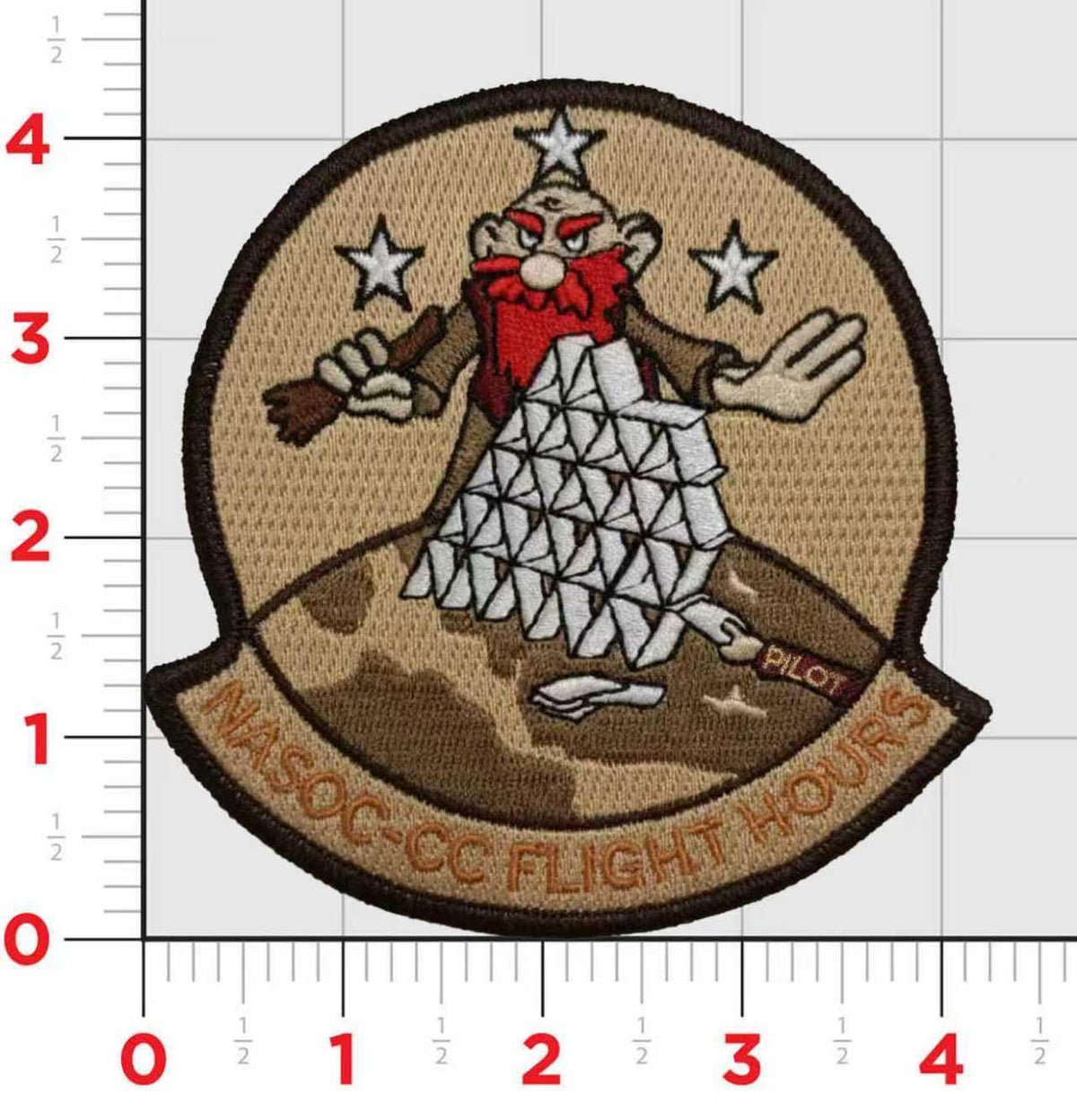 Official NASOC Corpus Christi Flight Hours House of Cards Patch (CBP)