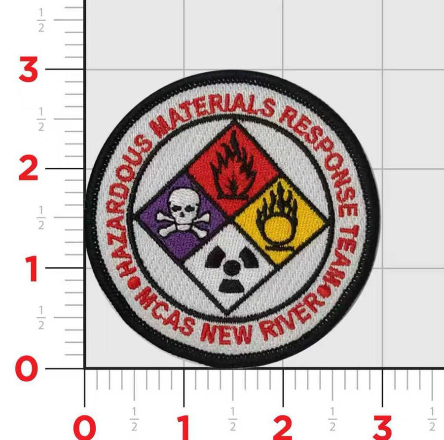 Officially Licensed USMC MCAS New River HAZMAT Response Team Patch