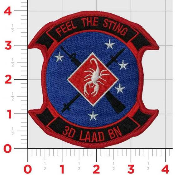 Officially Licensed USMC 3rd LAAD Light Anti Aircraft Defense Battalion 2025 patch