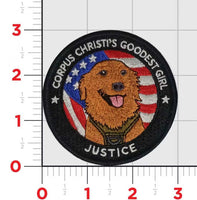 Official NAS Corpus Christi Service Dog Justice Goodest Girl Patch
