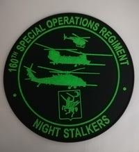 US Army 160th Special Operations Regiment SOAR Night Stalkers PVC Glow Patch