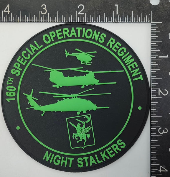 US Army 160th Special Operations Regiment SOAR Night Stalkers PVC Glow Patch