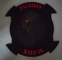 Officially Licensed MALS-26 Patriots Blackout PVC Glow Patch