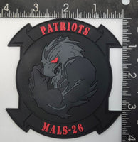 Officially Licensed MALS-26 Patriots Blackout PVC Glow Patch