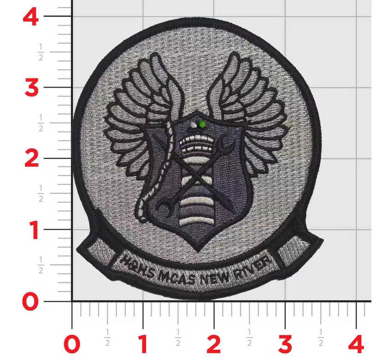 Officially Licensed USMC  H&HS MCAS New River Night Patch (New River)