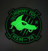 Official HSM-74 Swamp Fox Halloween Mummy Fox Patches