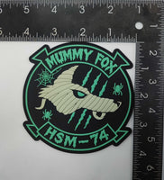 Official HSM-74 Swamp Fox Halloween Mummy Fox Patches