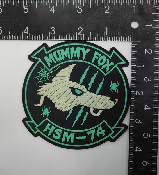 Official HSM-74 Swamp Fox Halloween Mummy Fox Patches