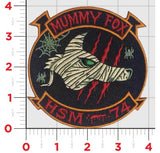 Official HSM-74 Swamp Fox Halloween Mummy Fox Patches