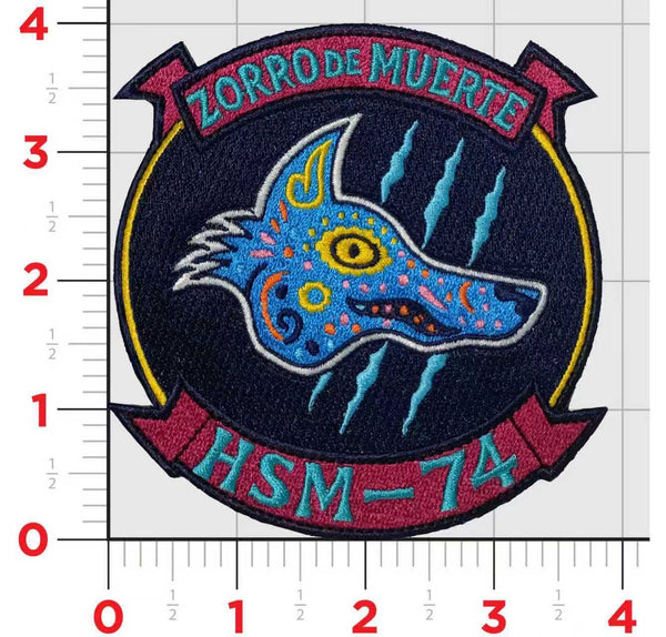 Official HSM-74 Swamp Fox Zorro De Muerte Fox Patches