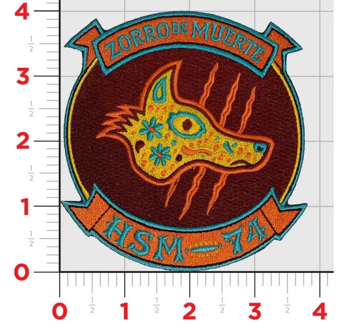 Official HSM-74 Swamp Fox Zorro De Muerte Fox Patches