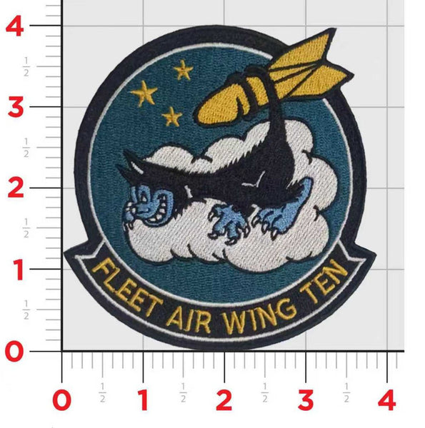 Officially Licensed US Navy Fleet Air Wing 10 Throwback Patches