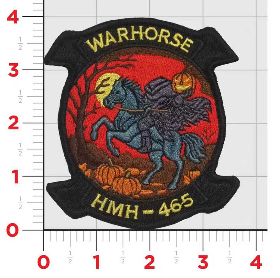 Official HMH-465 Warhorse Halloween Patch