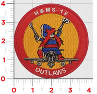 Officially Licensed H&MS-12 Outlaws Patch