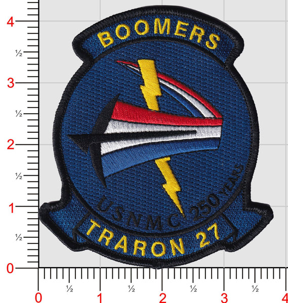 Official VT-27 Boomers US Navy and USMC 250th Birthday Patch