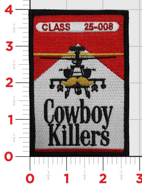 Official US Army Flight Class 25-008 Cowboy Killers Patch