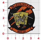 Official HSC-21 Blackjacks Halloween Patch and Name Tags